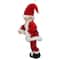 Red & White Bendable Elf in a Santa Suit Accent